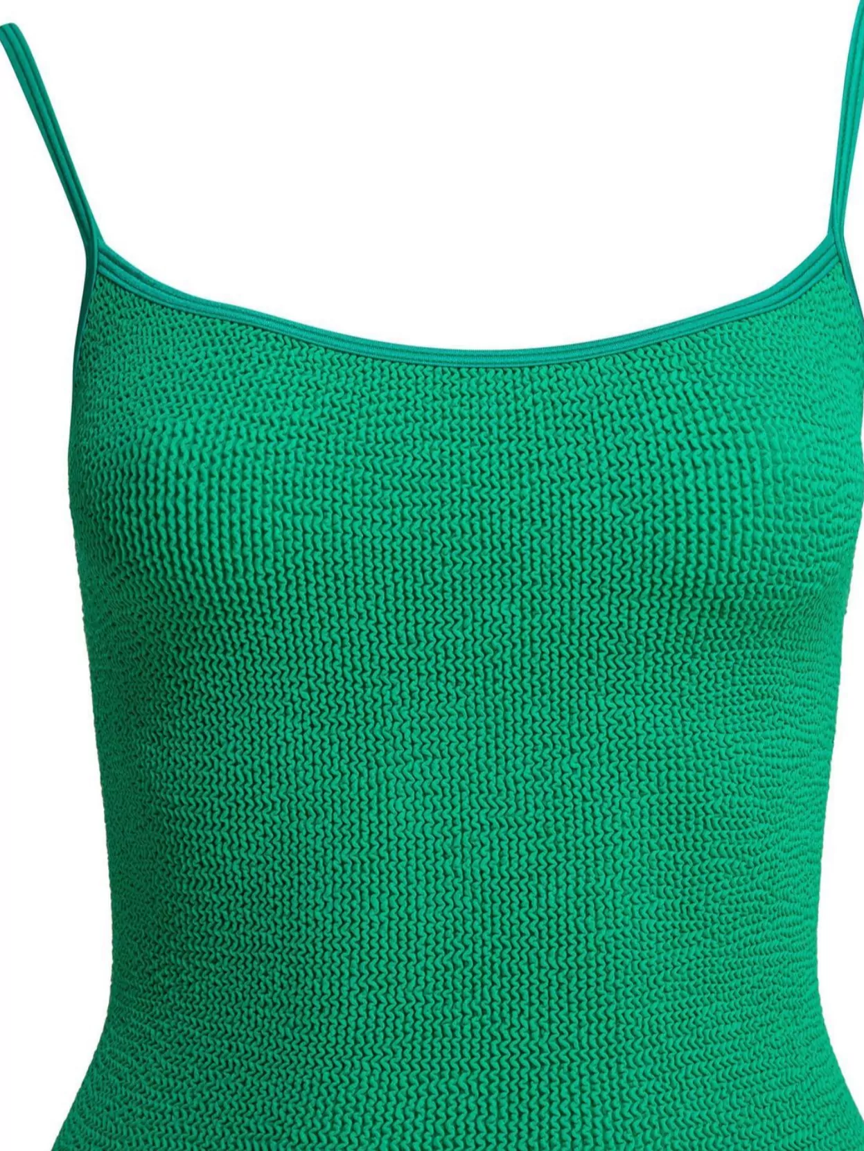 Shop Hunza G Swimsuit High-cut Leg Spaghetti Straps