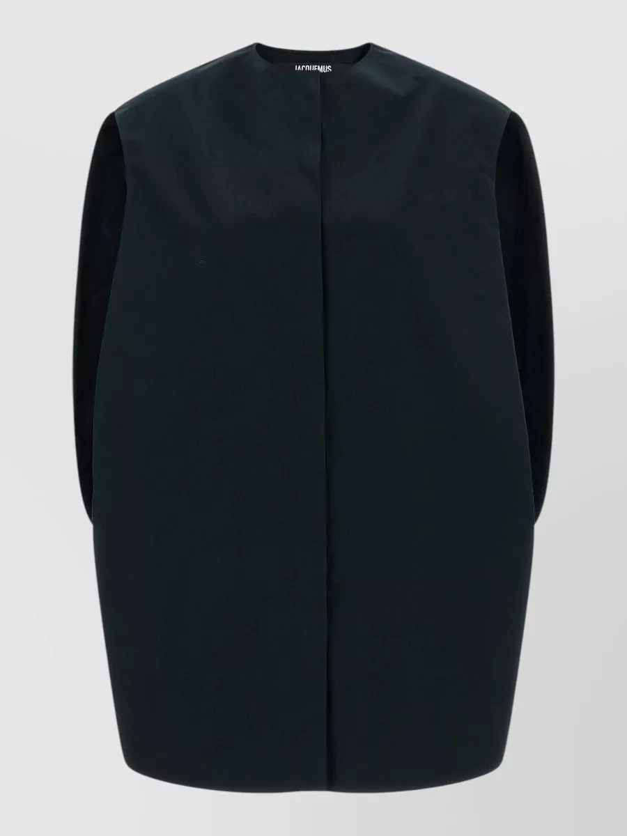 Jacquemus cotton sleeveless crew neck mini dress