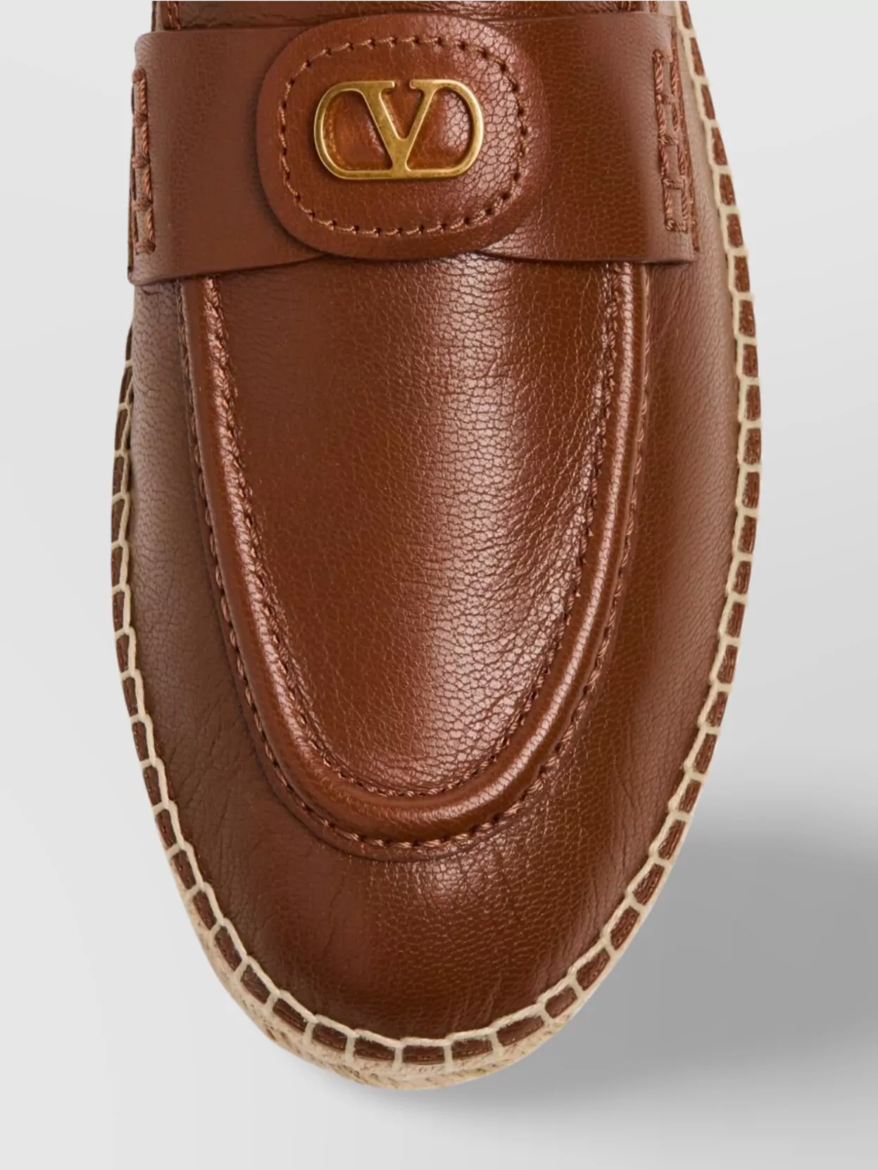 Valentino Garavani Almond Toe Goatskin Espadrilles
