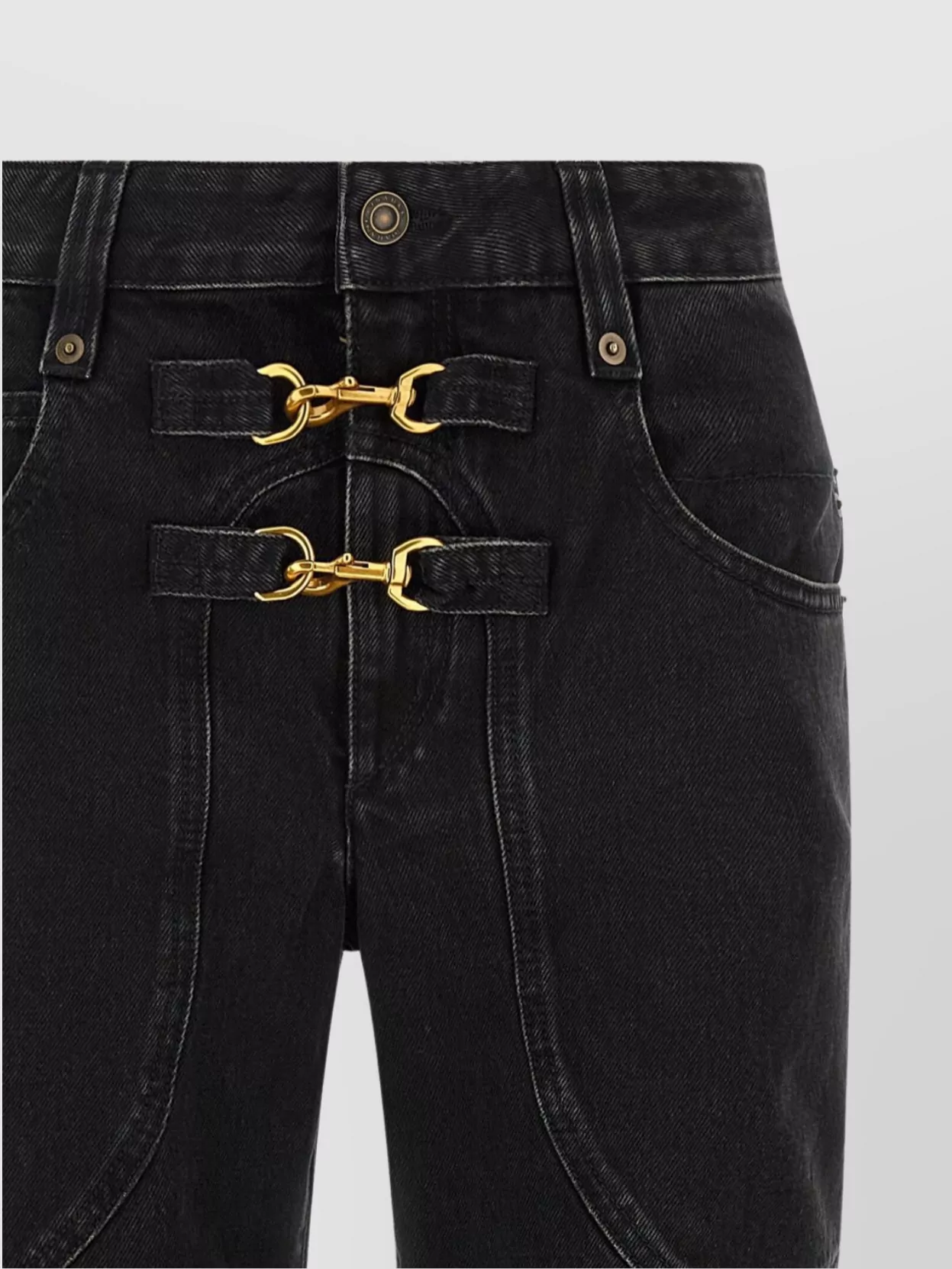 Isabel Marant 'brinley' Jeans Featuring Back Pockets In Black