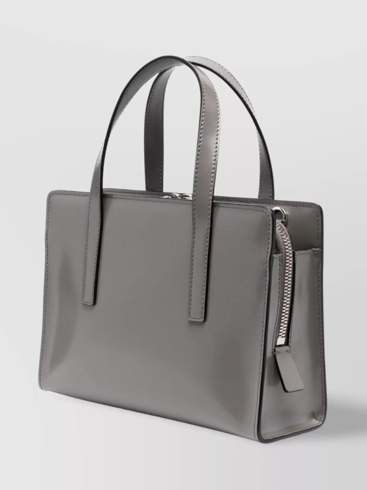 Prada Handbag With Strap And Handles In Grey