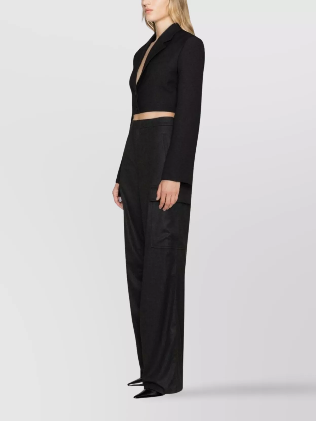 FILIPPA K HIGH-WAISTED CARGO PANTS WITH SIDE POCKETS