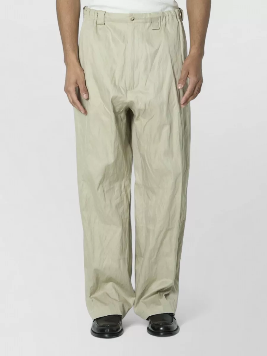 Willy Chavarria Mid-rise wide-leg oversized trousers