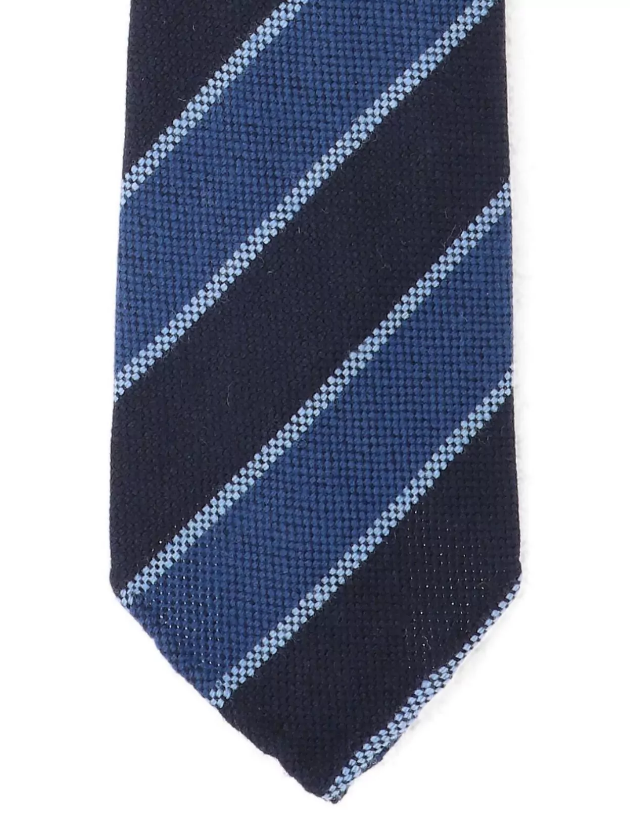 Cesare Attolini Striped Narrow Width Textured Ties Collection