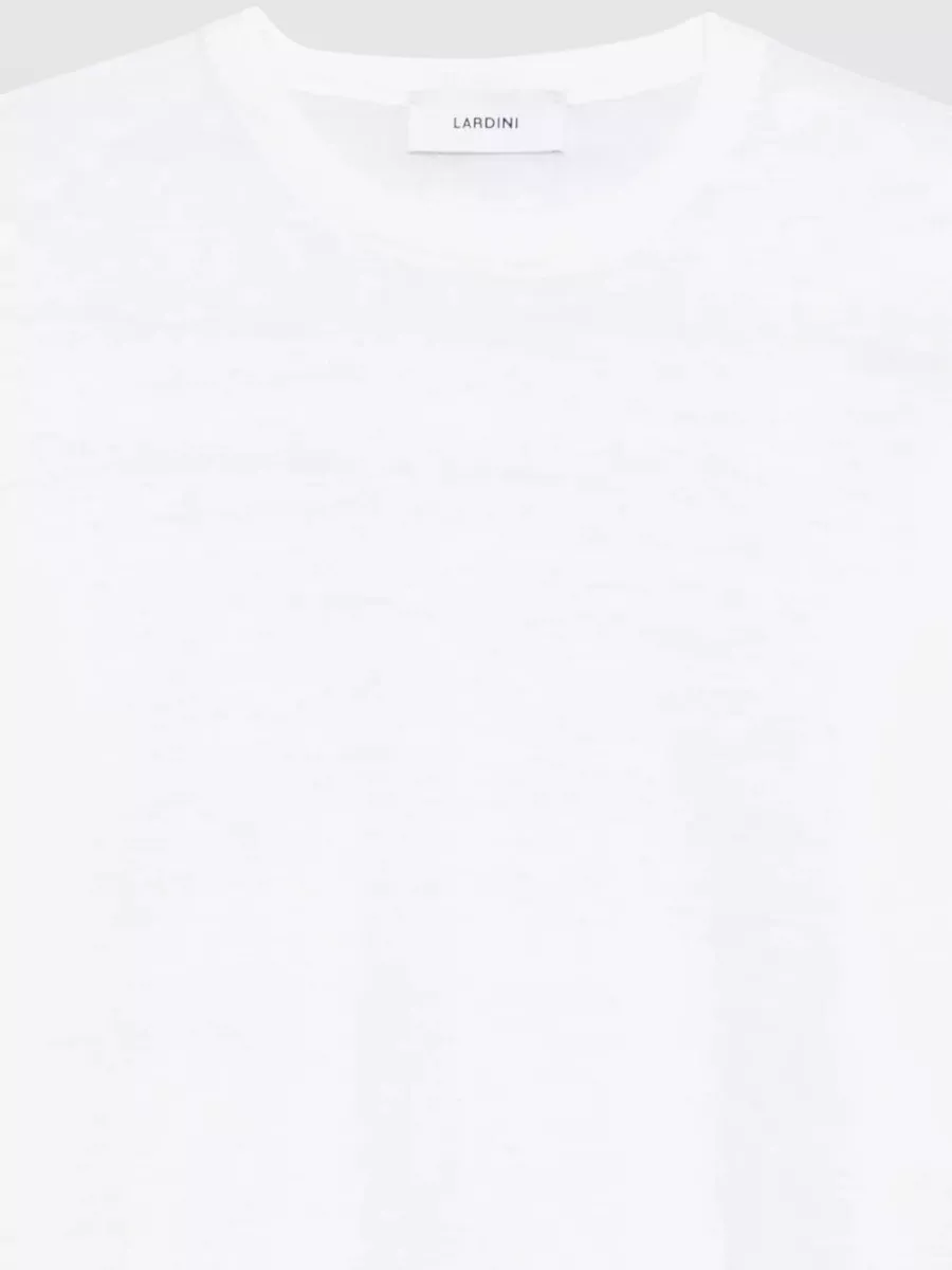 Lardini Crew Neck T Shirt Ribbed Trim