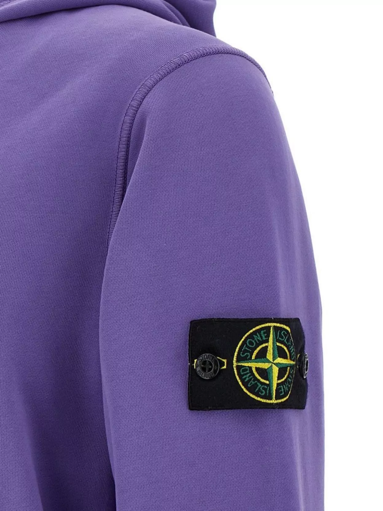 Stone Island Hoodie With Logo Badge And Kangaroo Pocket