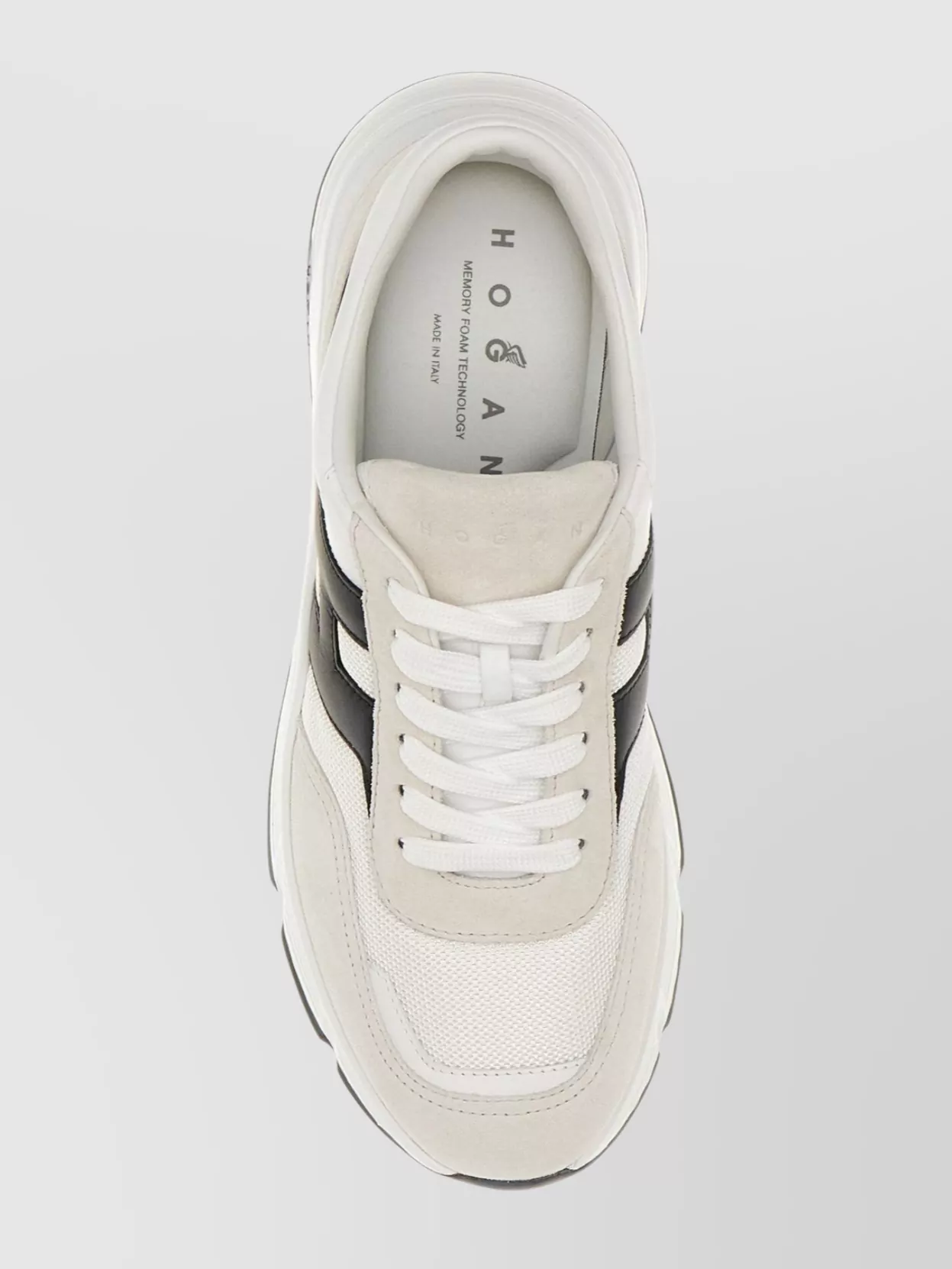 Hogan Lightweight Leather And Mesh Athletic Sneakers