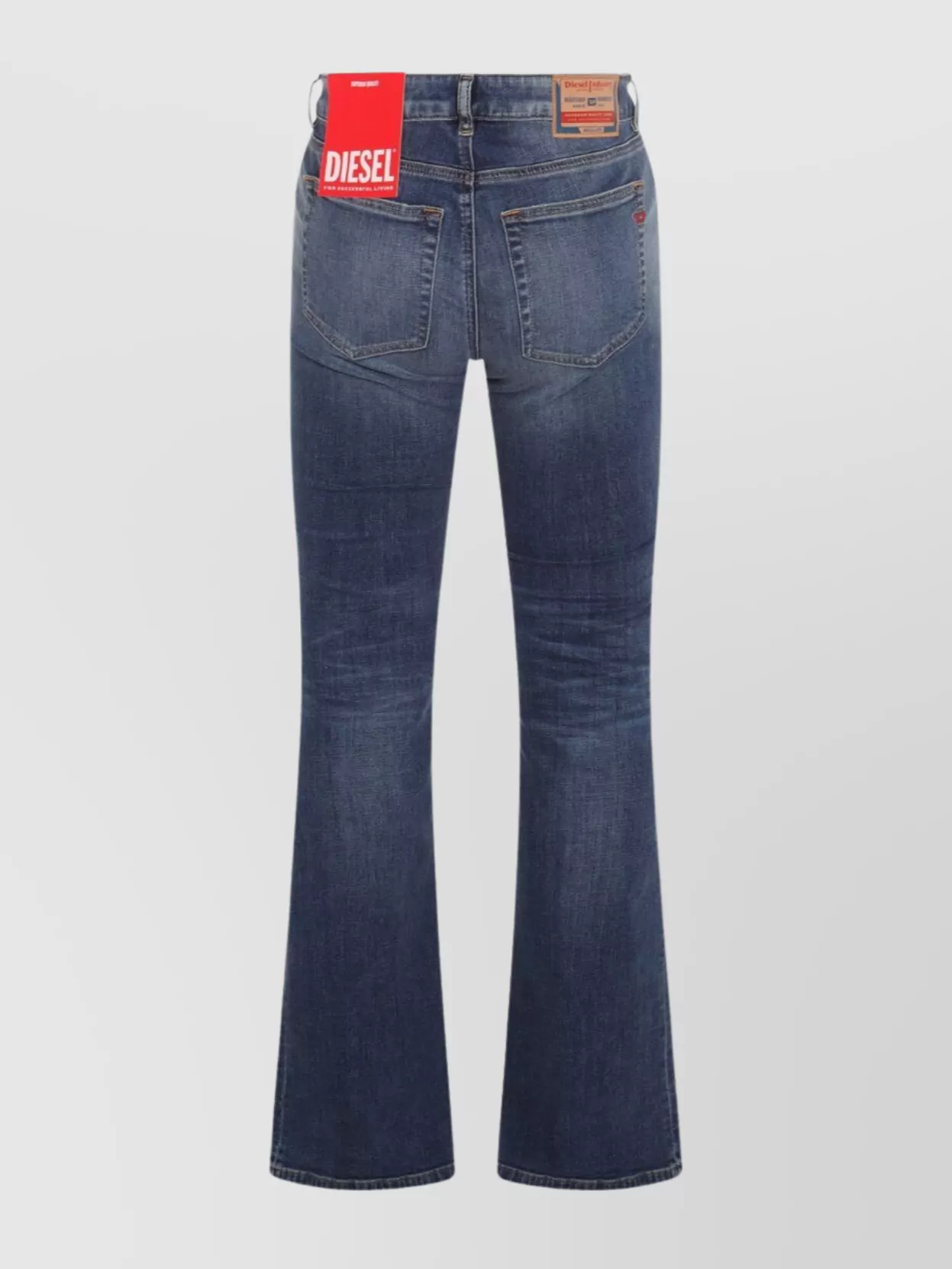 Diesel Straight Fit Trousers Belt Loops In Blue