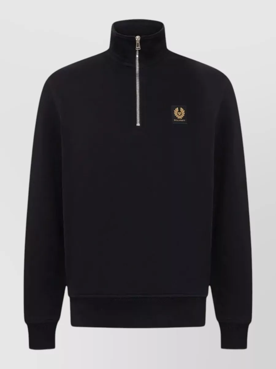 Belstaff cotton long-sleeve quarter-zip sweatshirt