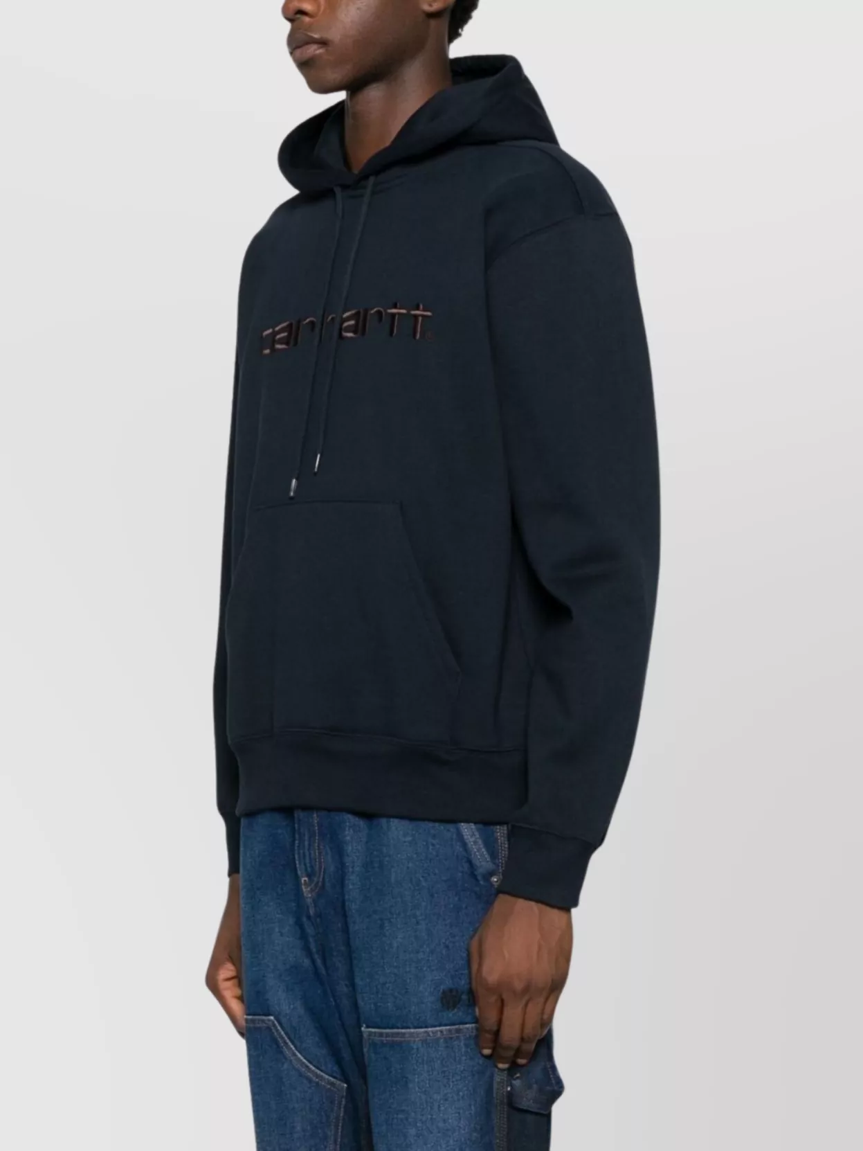 Carhartt Wip Cotton Hoodie With Logo And Pouch Pocket