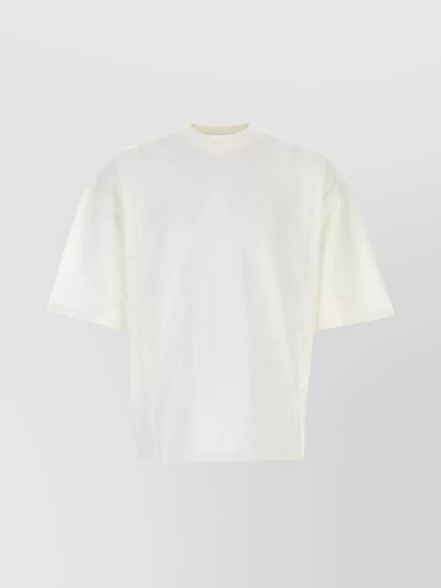Shop Reebok Crew-neck Oversized Cotton T-shirt In White