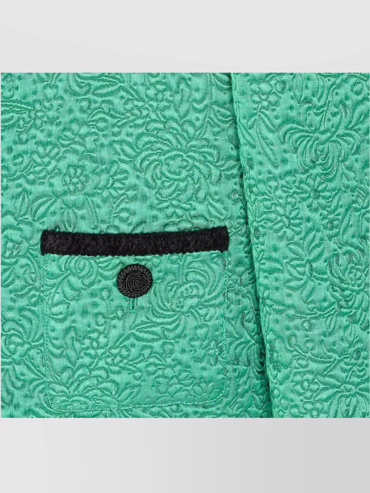 Valentino Garavani Jacket Floral Texture Button Detail