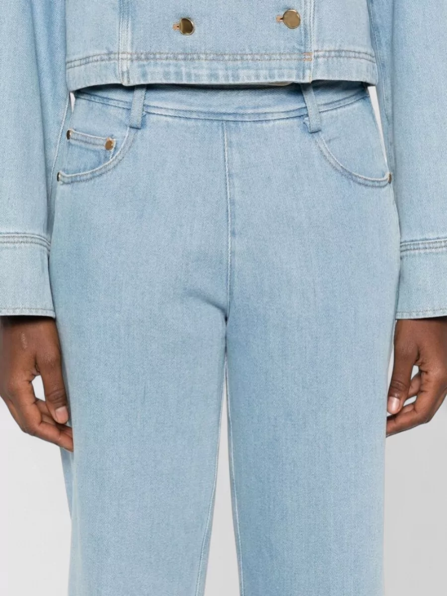 Forte Forte High Rise Denim Jeans Wide Leg