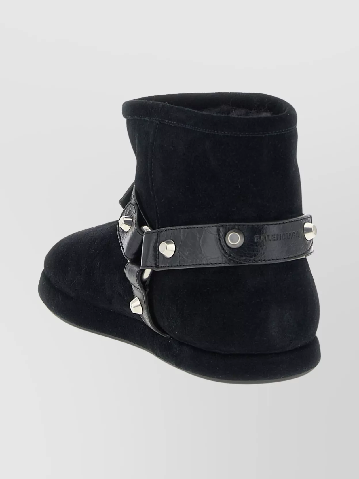 Balenciaga Ankle Boots With Round Toe And Studs