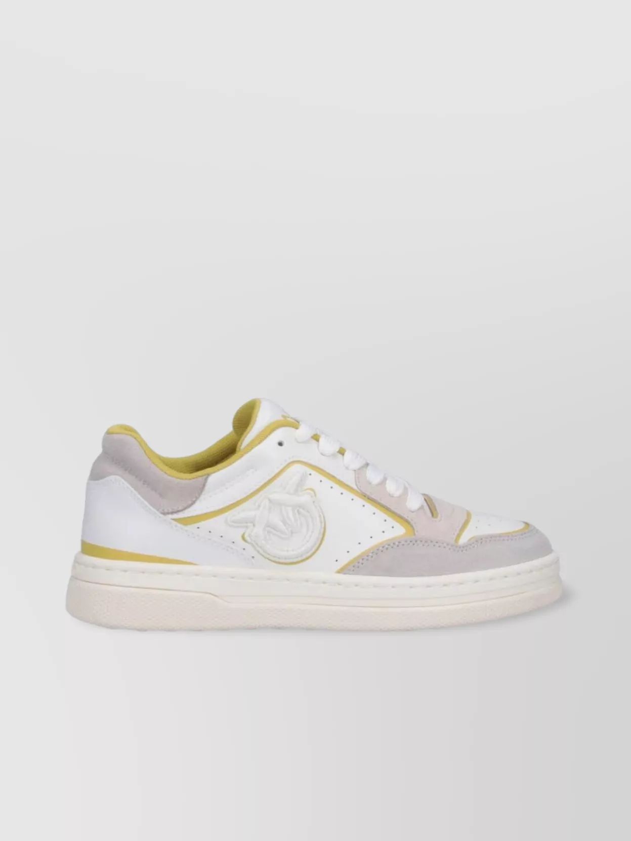 Pinko Low Top Sneakers With Contrast Panels And Perforated Design