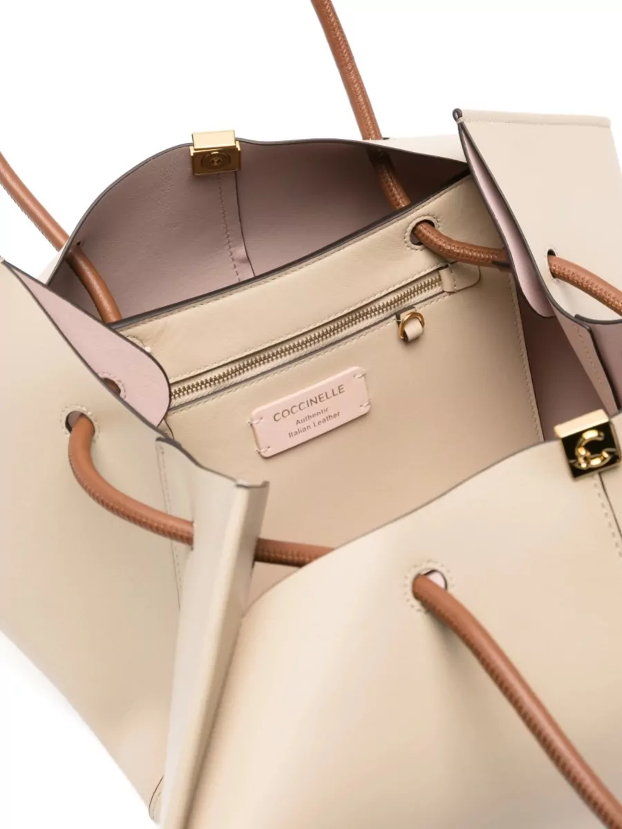 Coccinelle Kamy Shoulder Bag Dual Handles Hardware