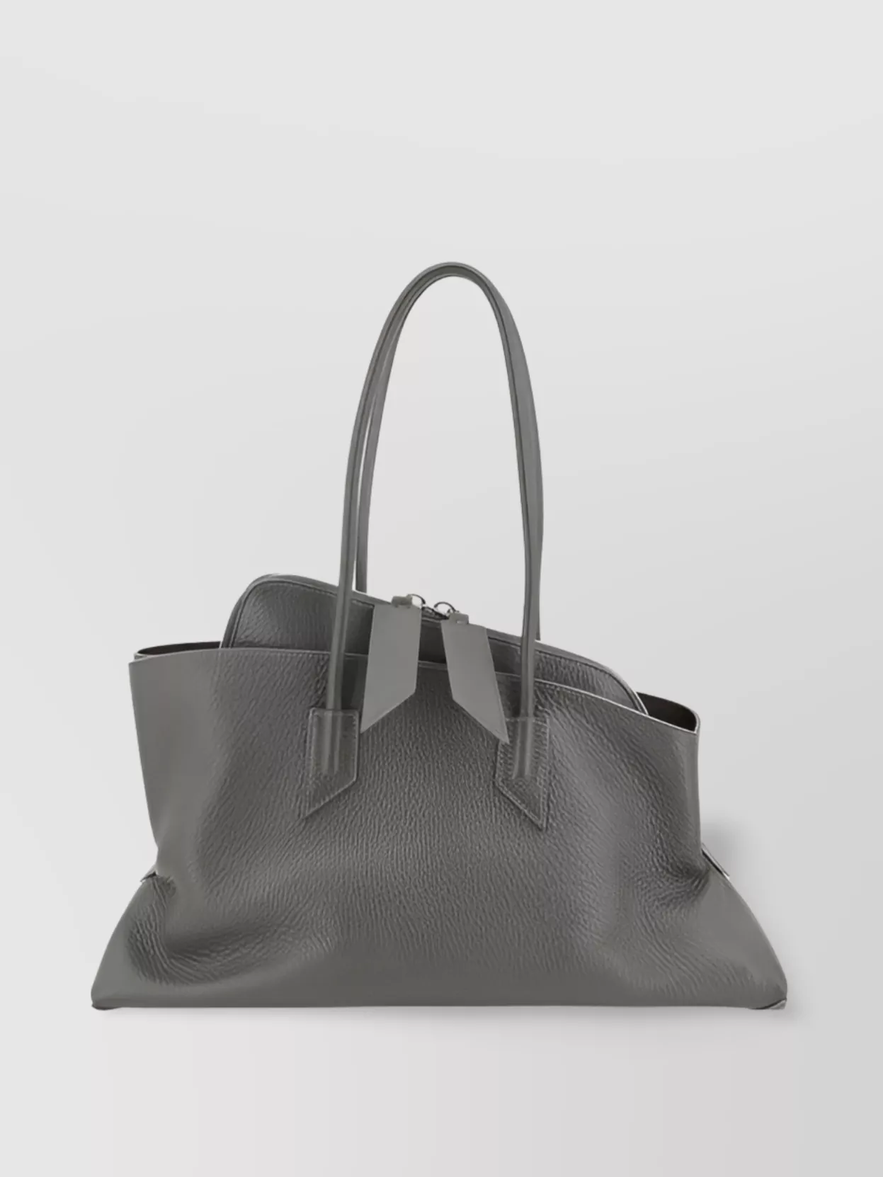 The Attico Geometric Leather Shoulder Bag