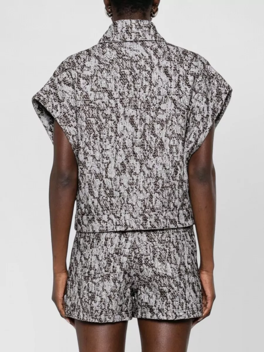 Iro Estel Cotton Blend Short Sleeve Shirt