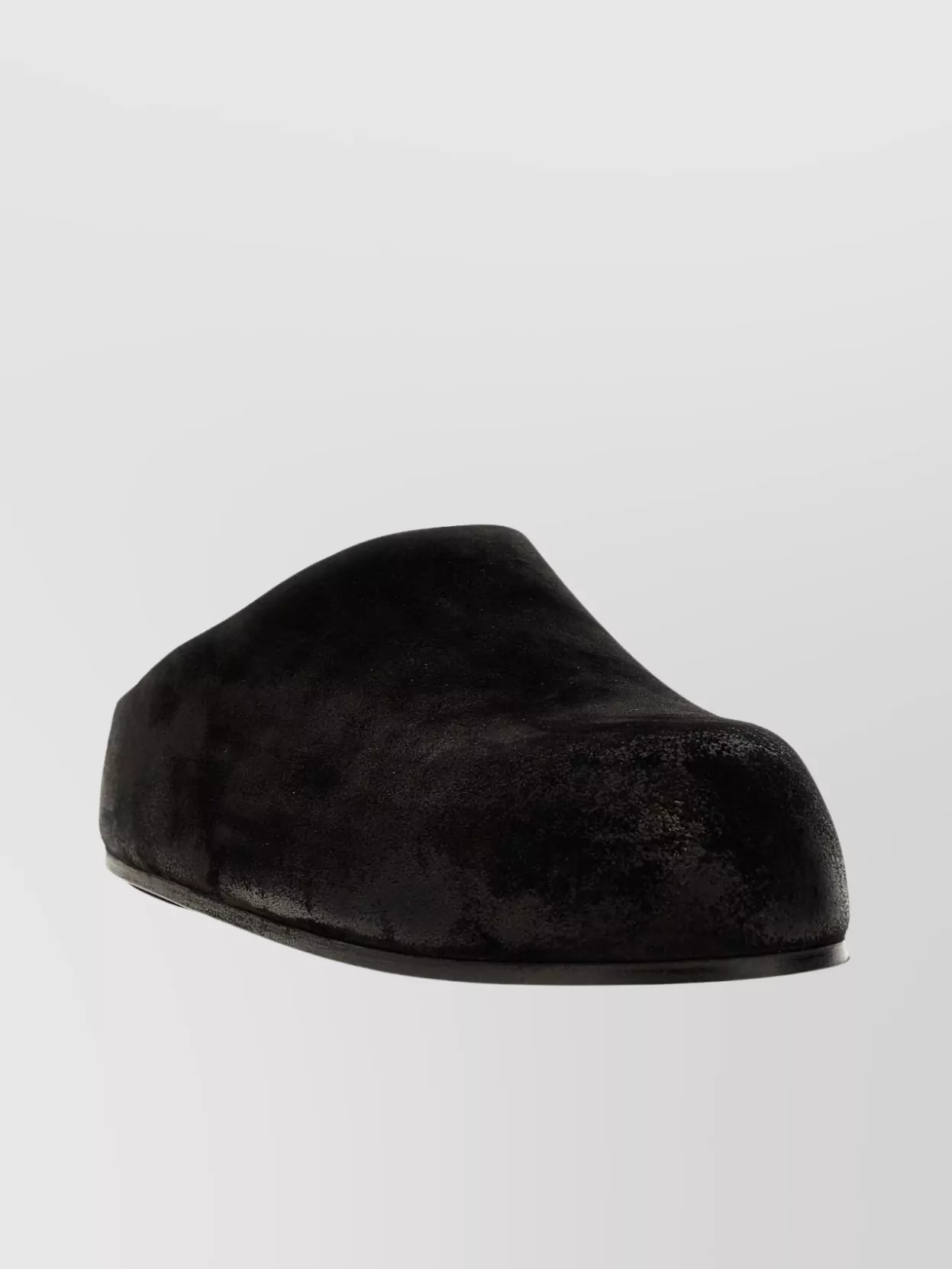 Marsèll Luxe Velvet Closed Toe Flat Slippers In Black