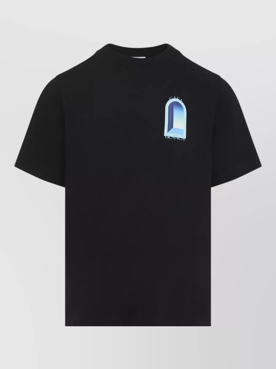Casablanca Cotton Logo Print Short-Sleeve T-Shirt