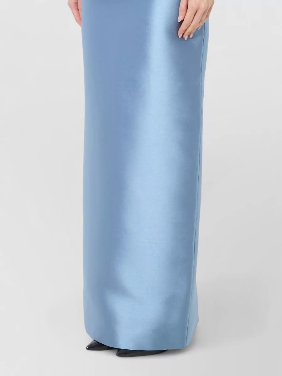 Solace London Draped Bustier Maxi Gown