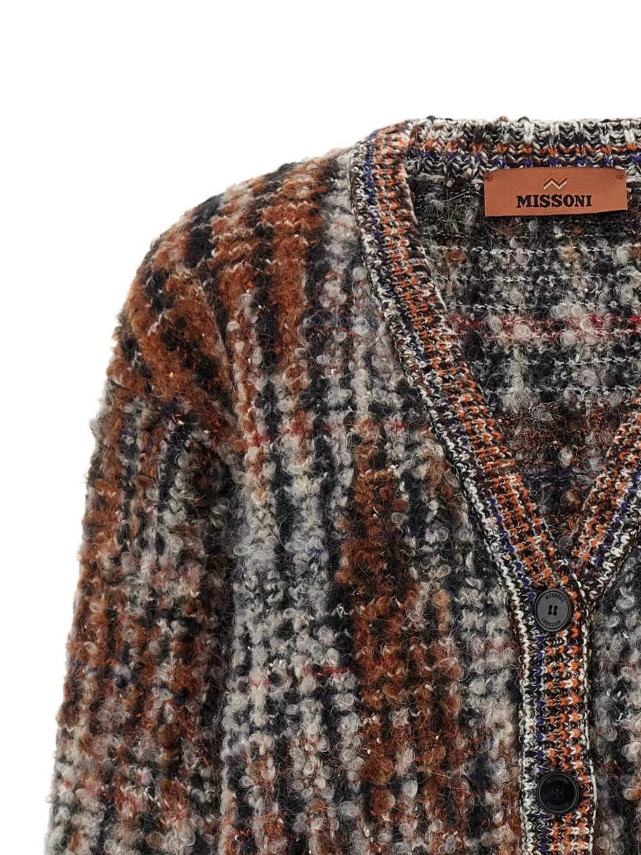 Missoni Textured Knit Cardigan Front Pockets
