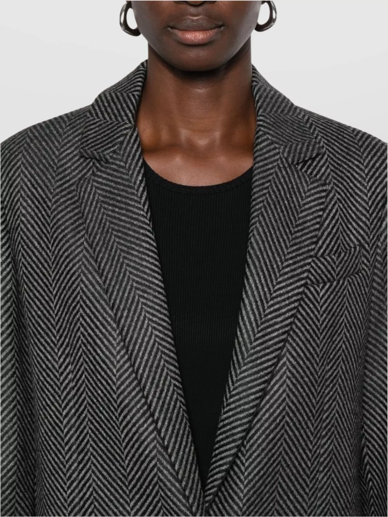 Forte Forte Herringbone Pattern Blazer Front Pockets In Multi