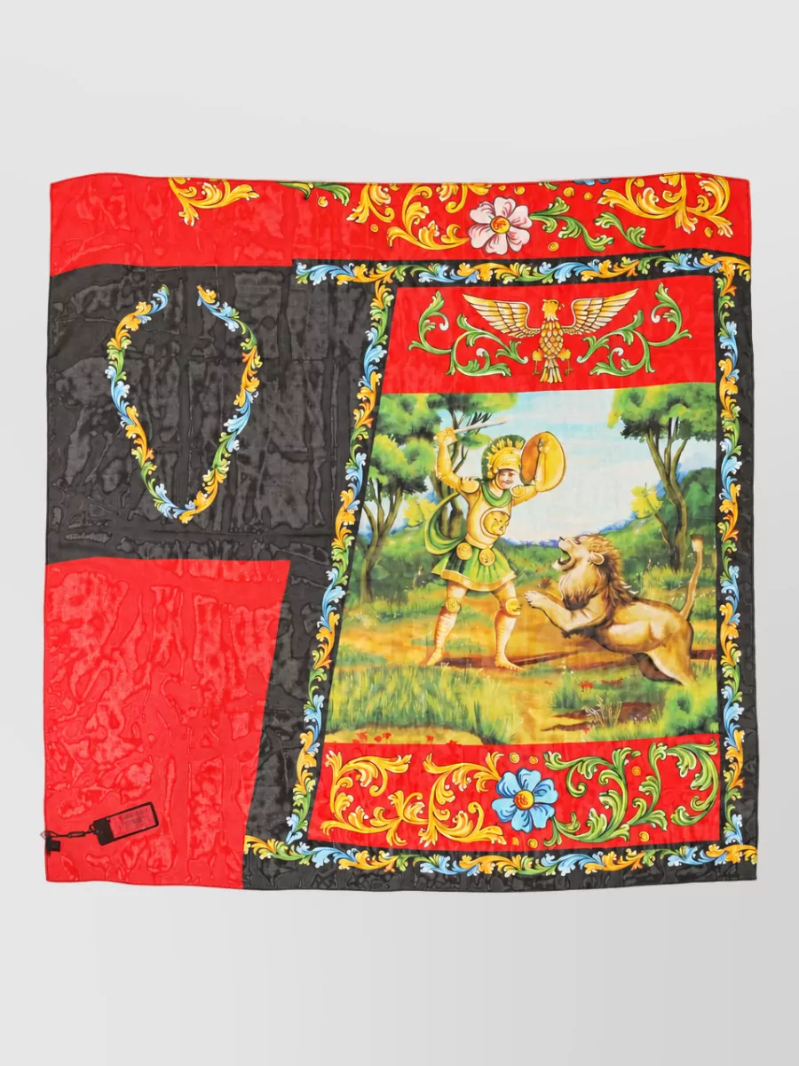 Dolce&Gabbana silk printed square scarf