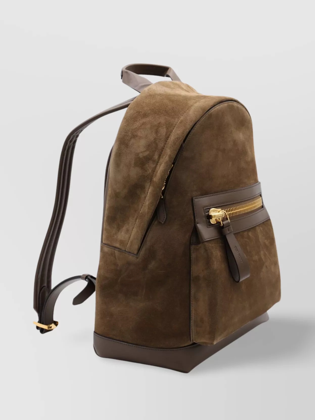 Tom Ford Adjustable Straps Suede Finish Backpack