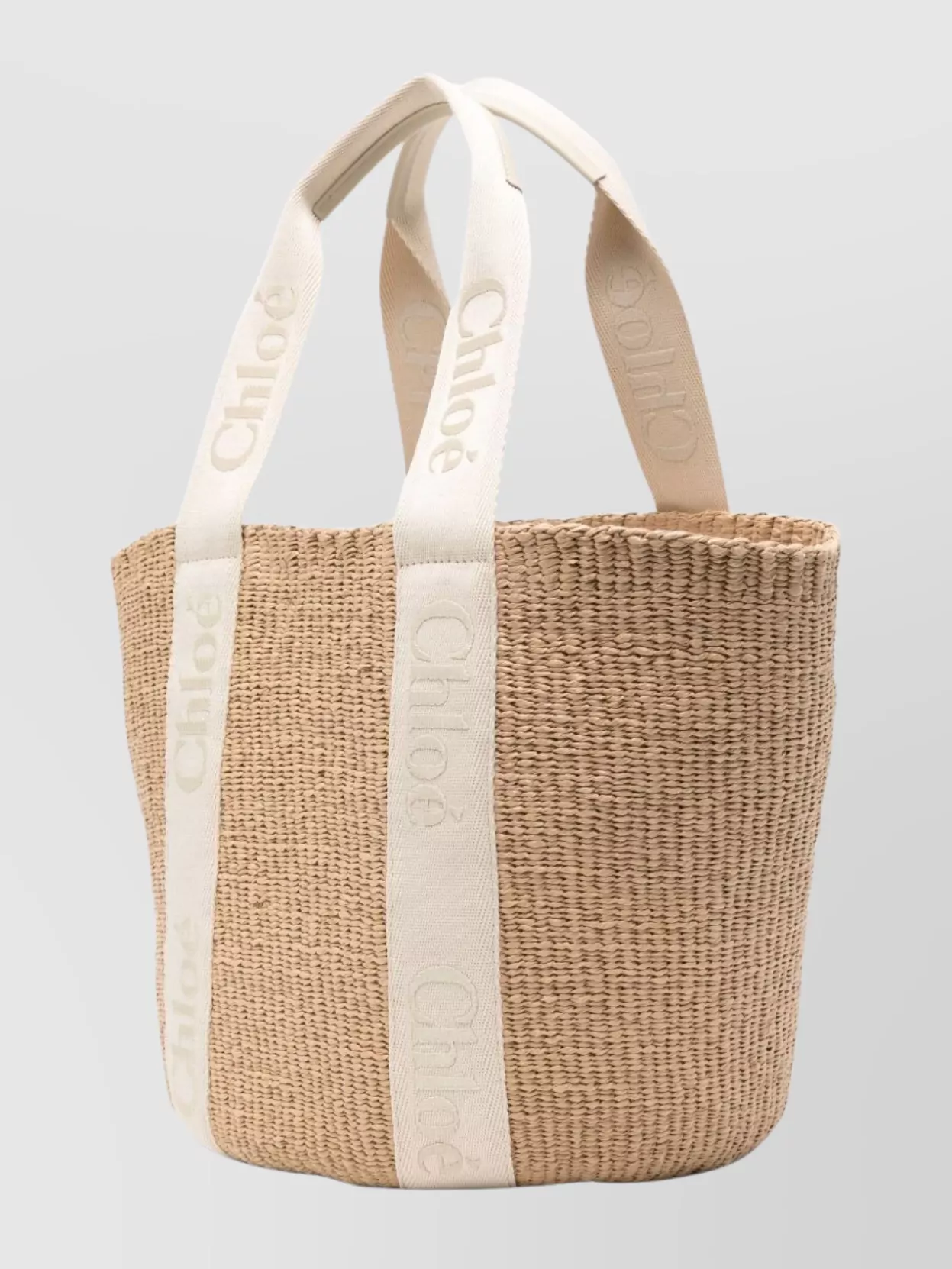 Chloé Spacious Woven Tote Bag With Dual Handles