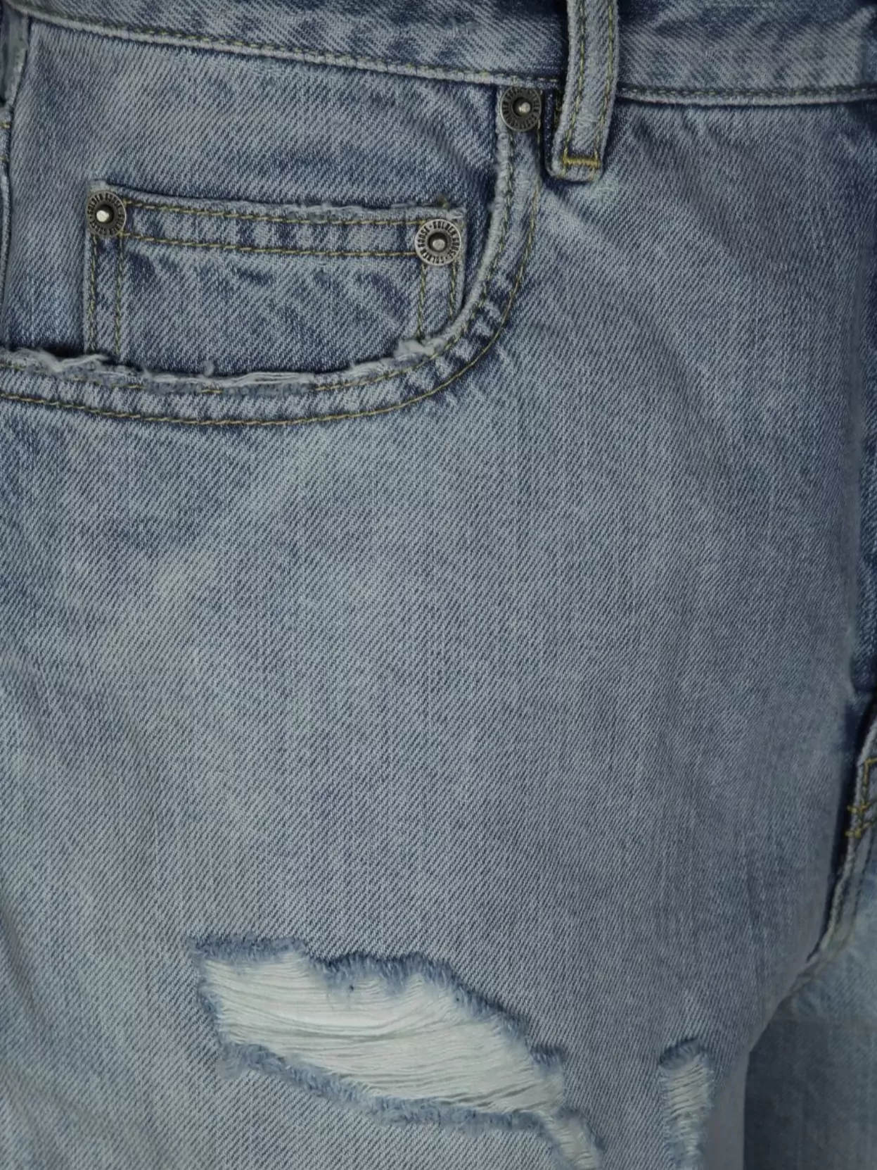 Golden Goose Distressed Denim Shorts Belt Loops