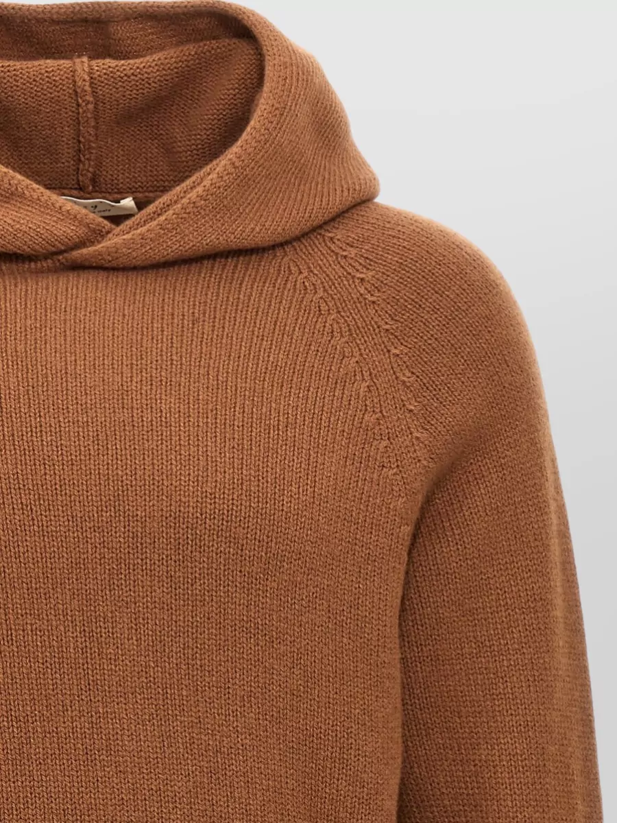 Ma'ry'ya Wool Silk Cashmere Hooded Sweater