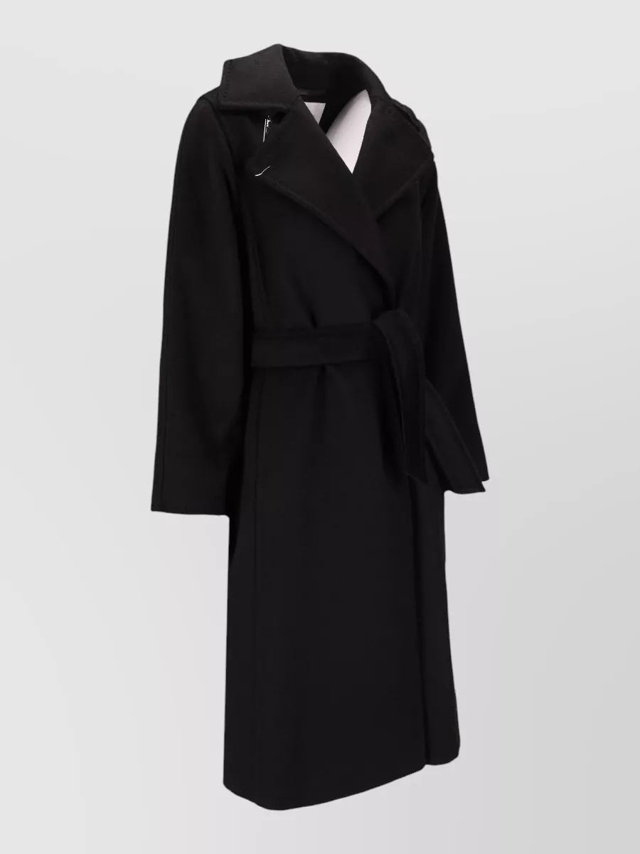 Max Mara Coat Belted Waist Wrap Style Mid Length