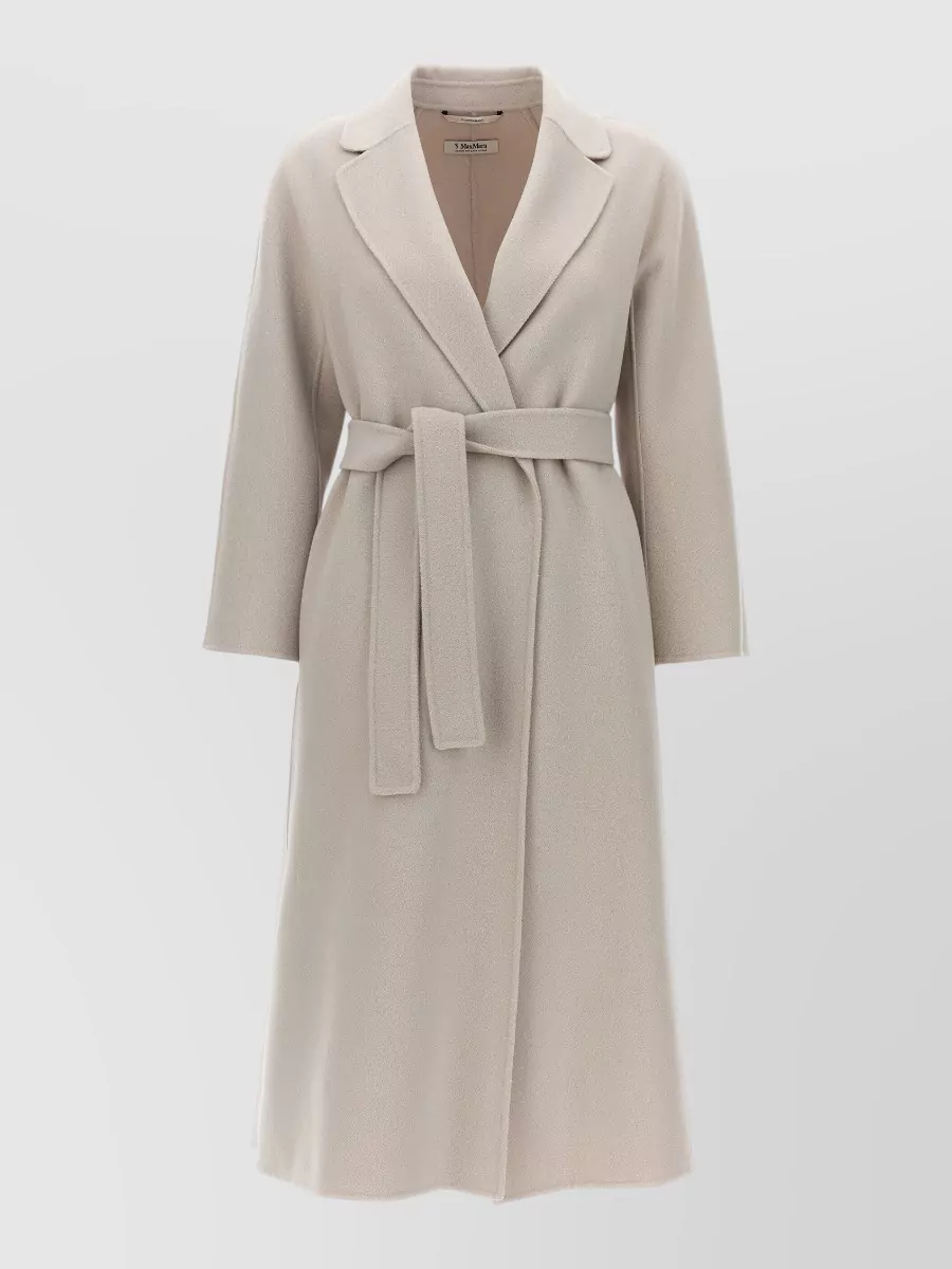 S Max Mara Wool belted midi coat