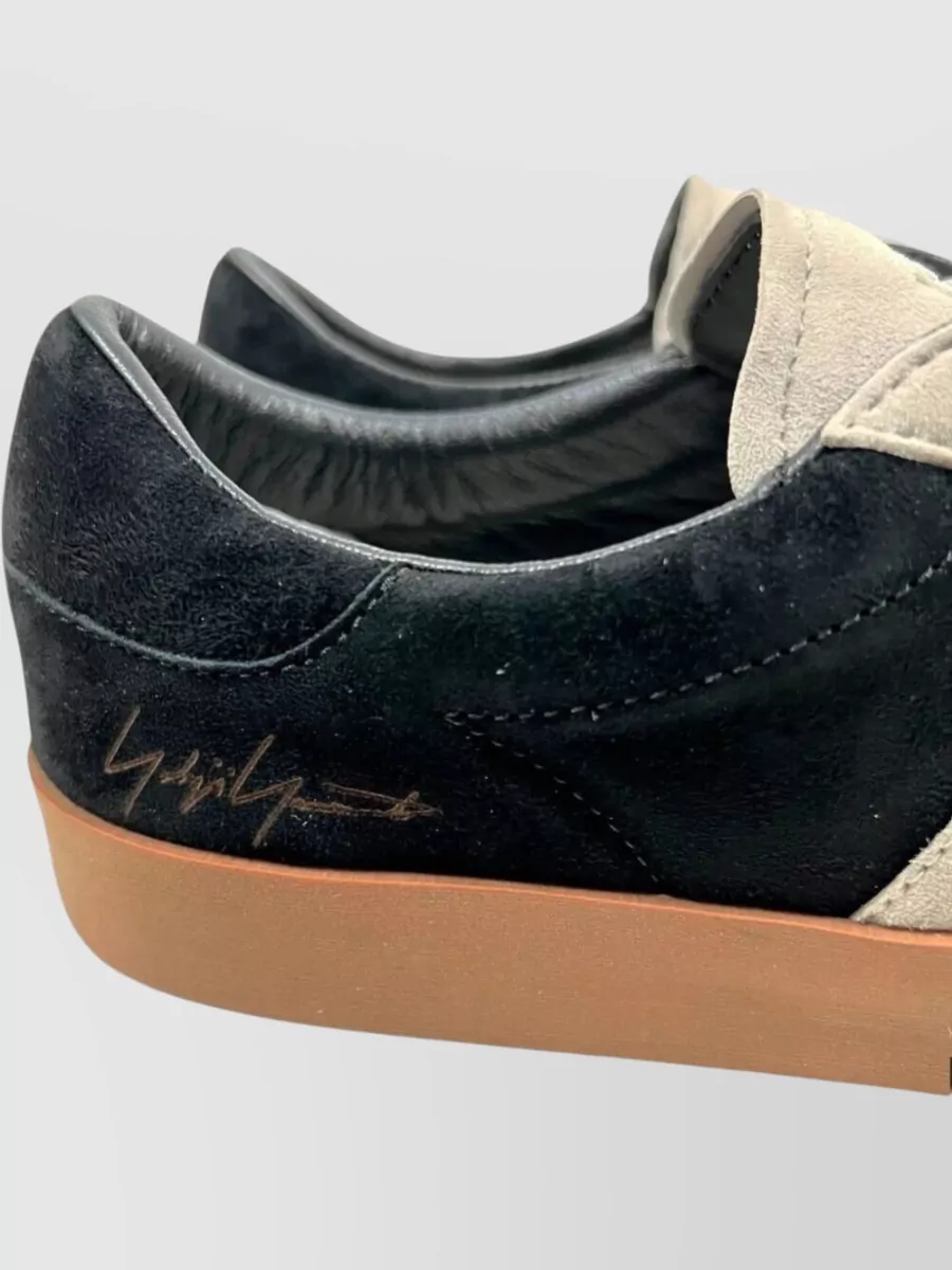 Y-3 Suede Leather Lace-Up Sneakers