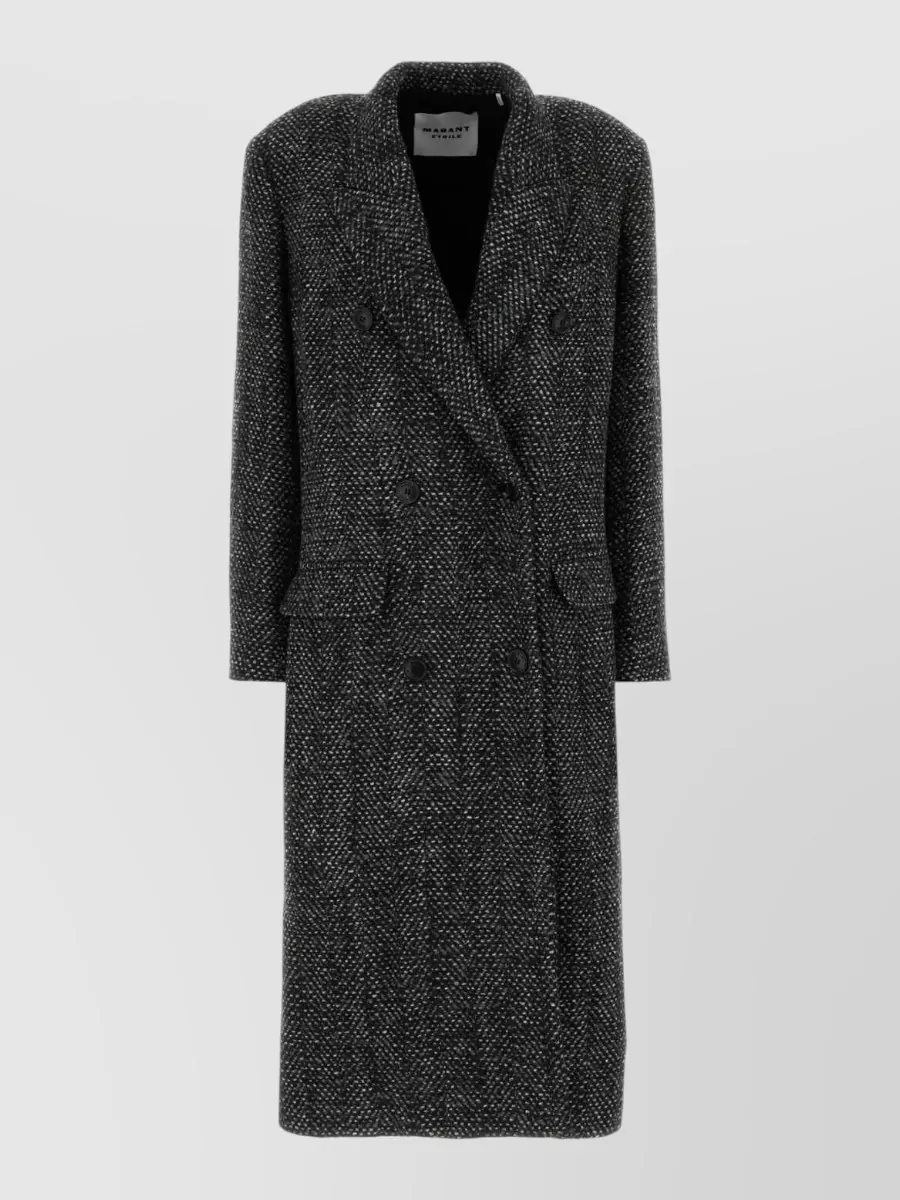 Isabel Marant Etoile wool-blend melange knit coat