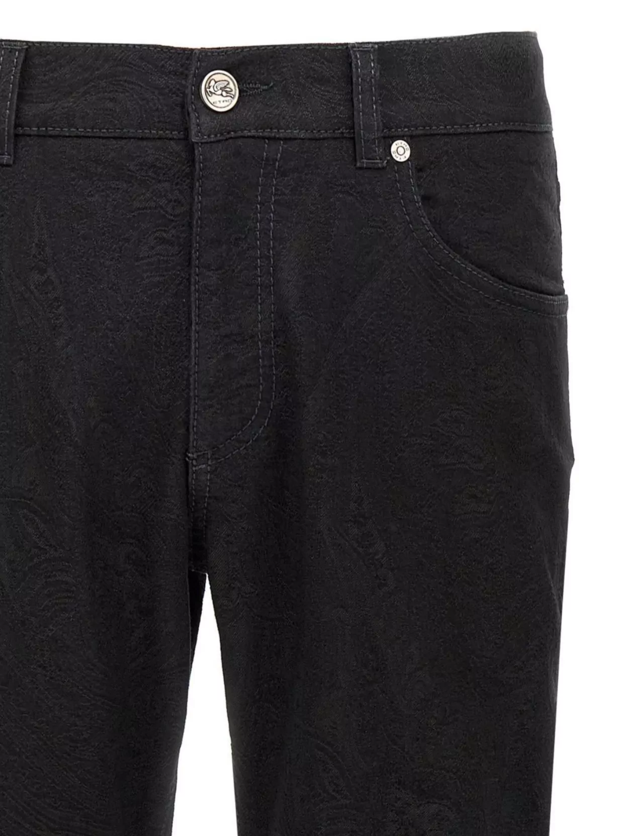 Etro Denim Trousers With Belt Loops And Pockets