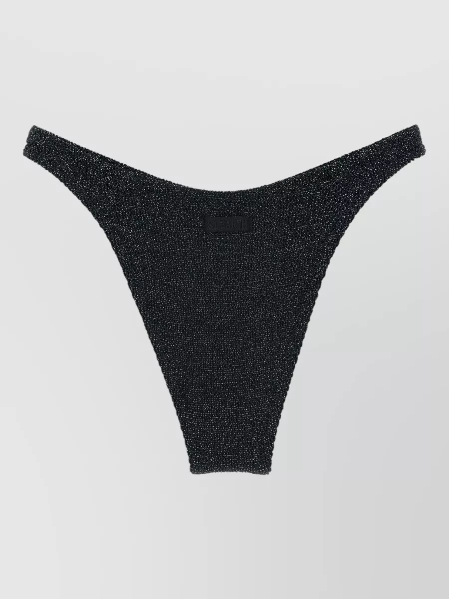 Mc2 Saint Barth Crinkle Lurex Bikini Briefs