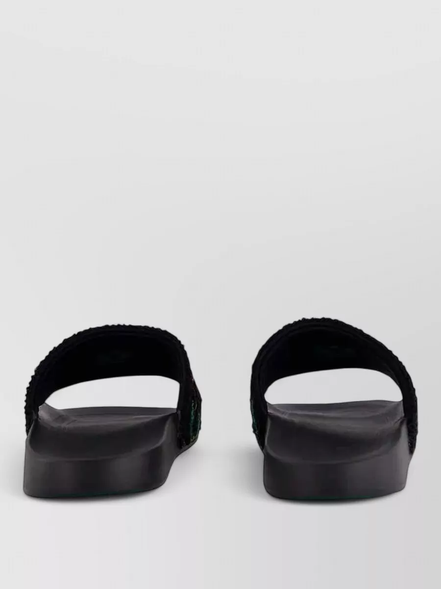 Casablanca Embroidered Terry Slides