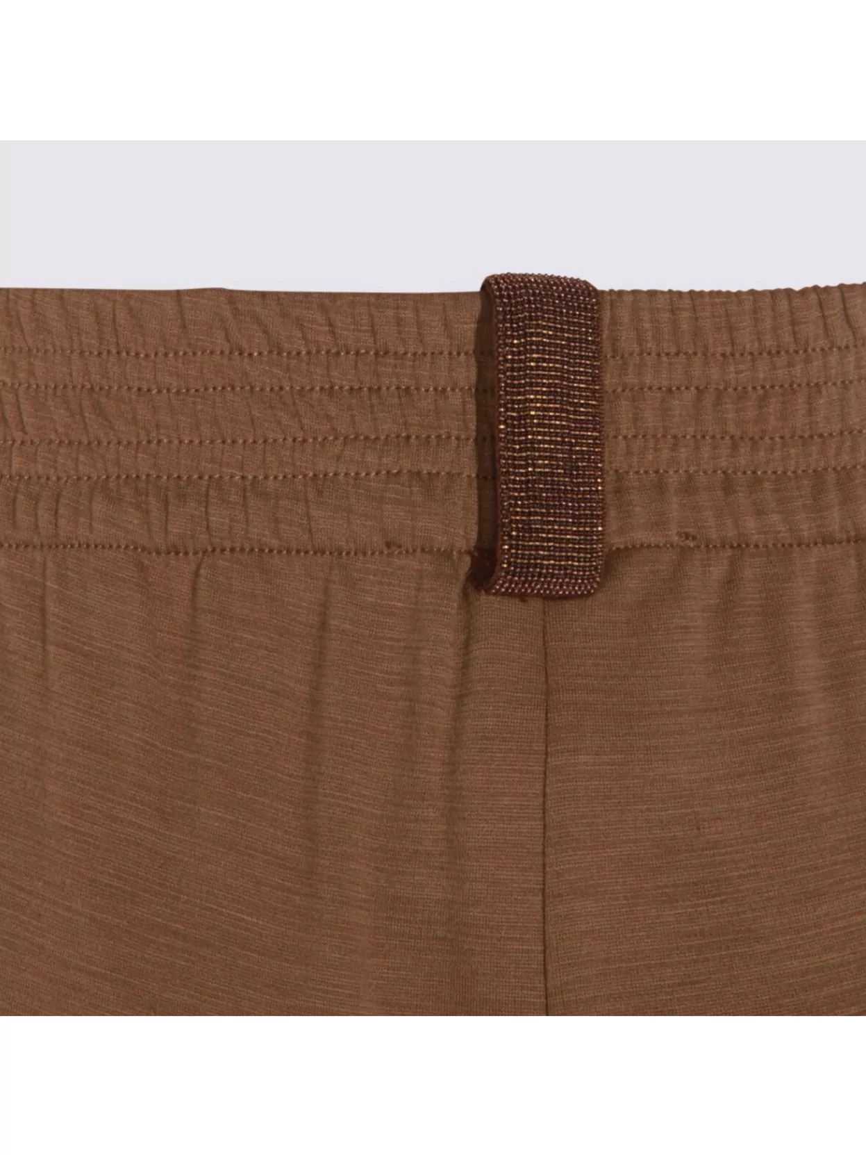 Fabiana Filippi Relaxed Wide Leg Trousers With Belt Loops In Brown