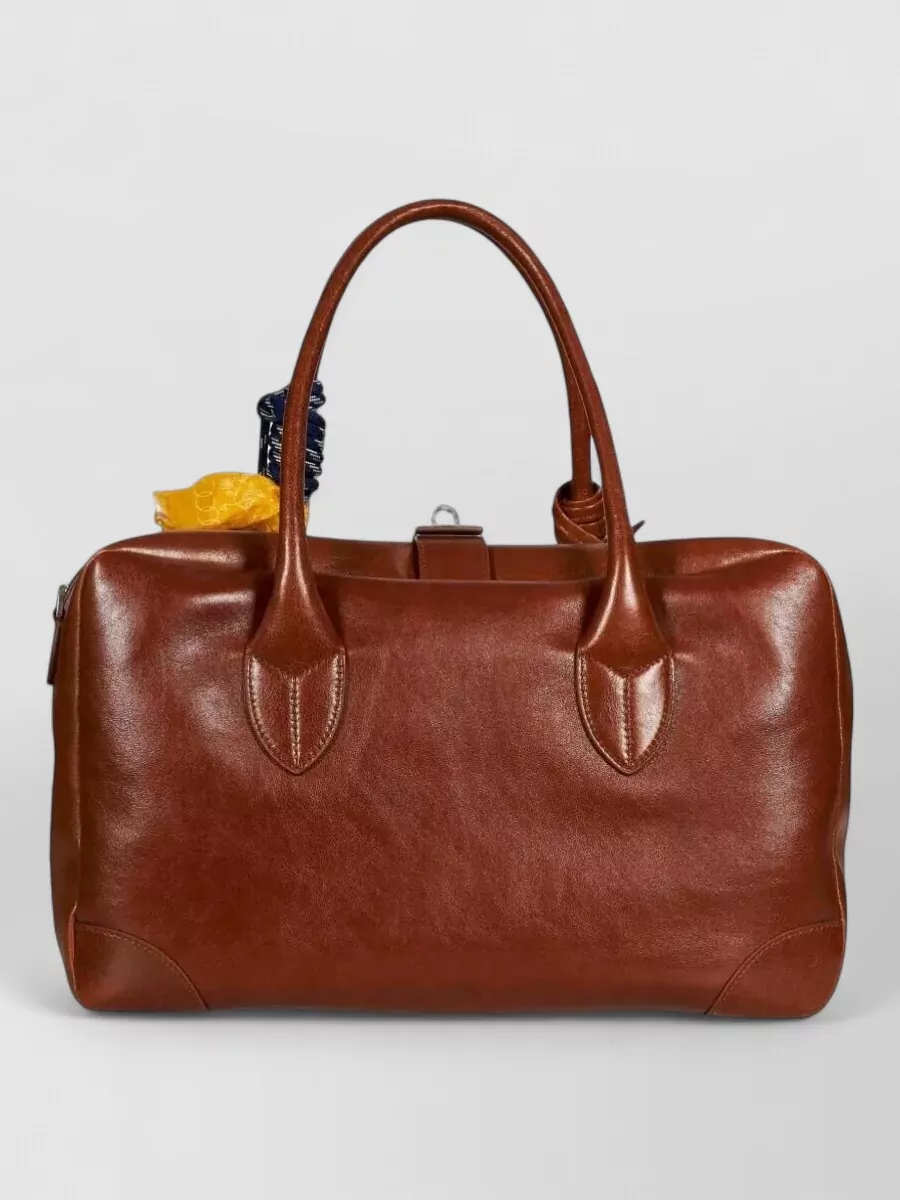 Golden Goose medium leather luggage bag