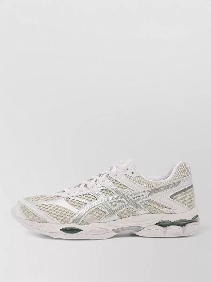 Asics Synthetic Leather Mesh Low-Top Sneakers