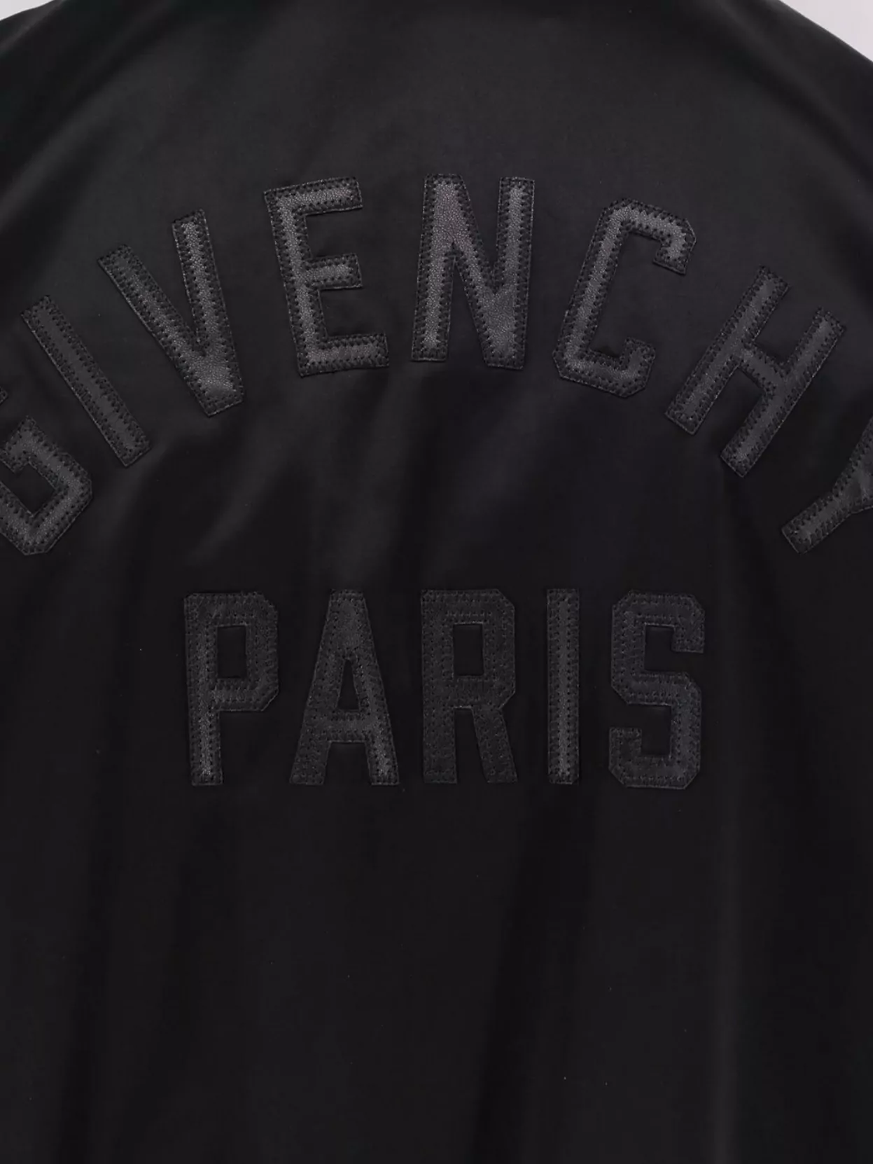 Givenchy Cotton And Nylon Jacket With Leather Sleeves