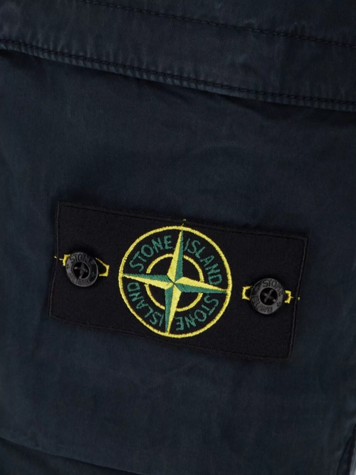 Stone Island Stretch Cotton Cargo Pants With Back Pocket