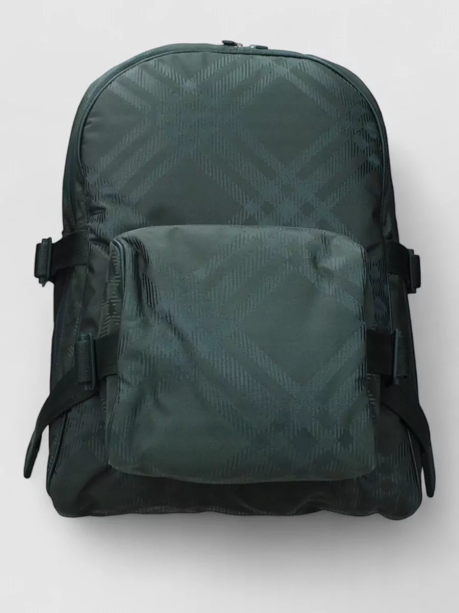 Burberry nylon checked backpack