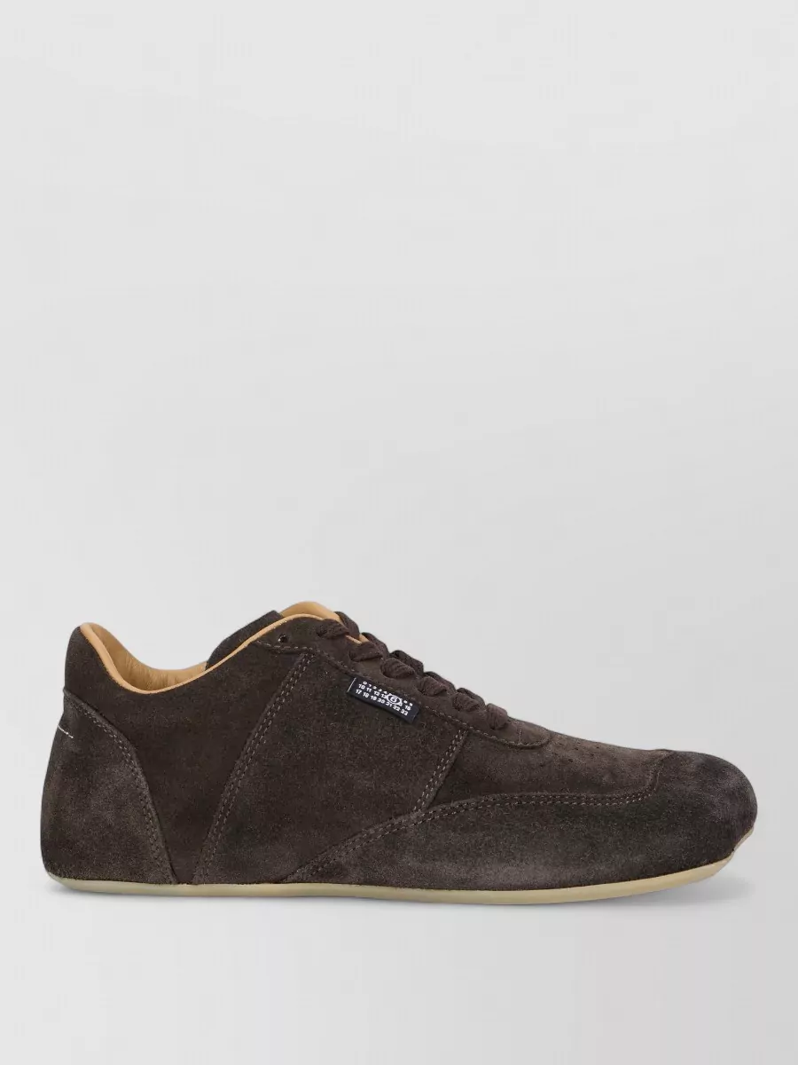 Mm6 Maison Margiela Suede Calfskin Lace-Up Shoes