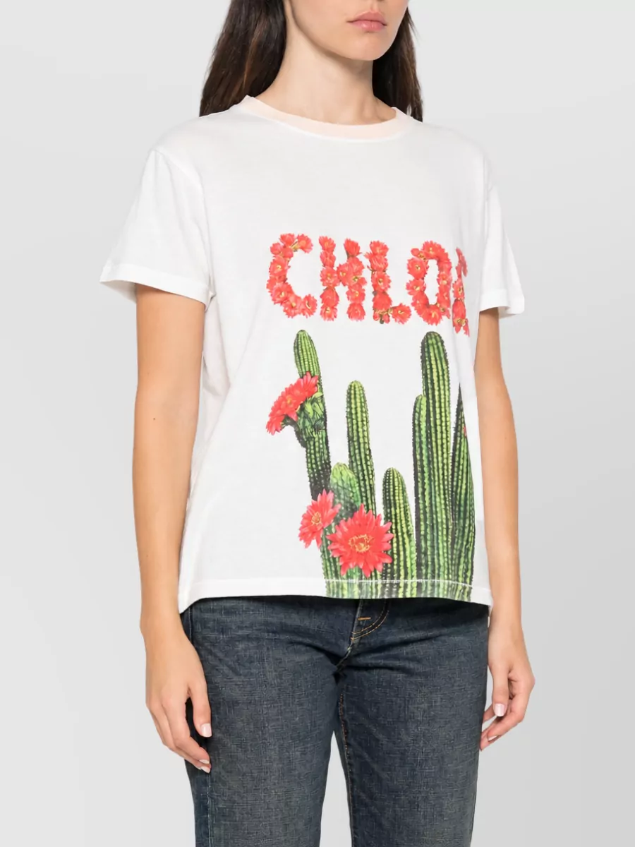 Chloé Cotton Short-Sleeve T-Shirt