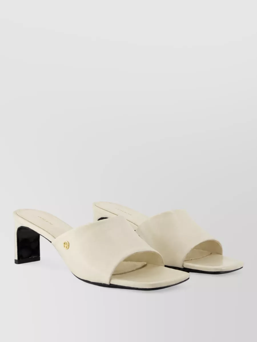 Anine Bing leather square-toe mules