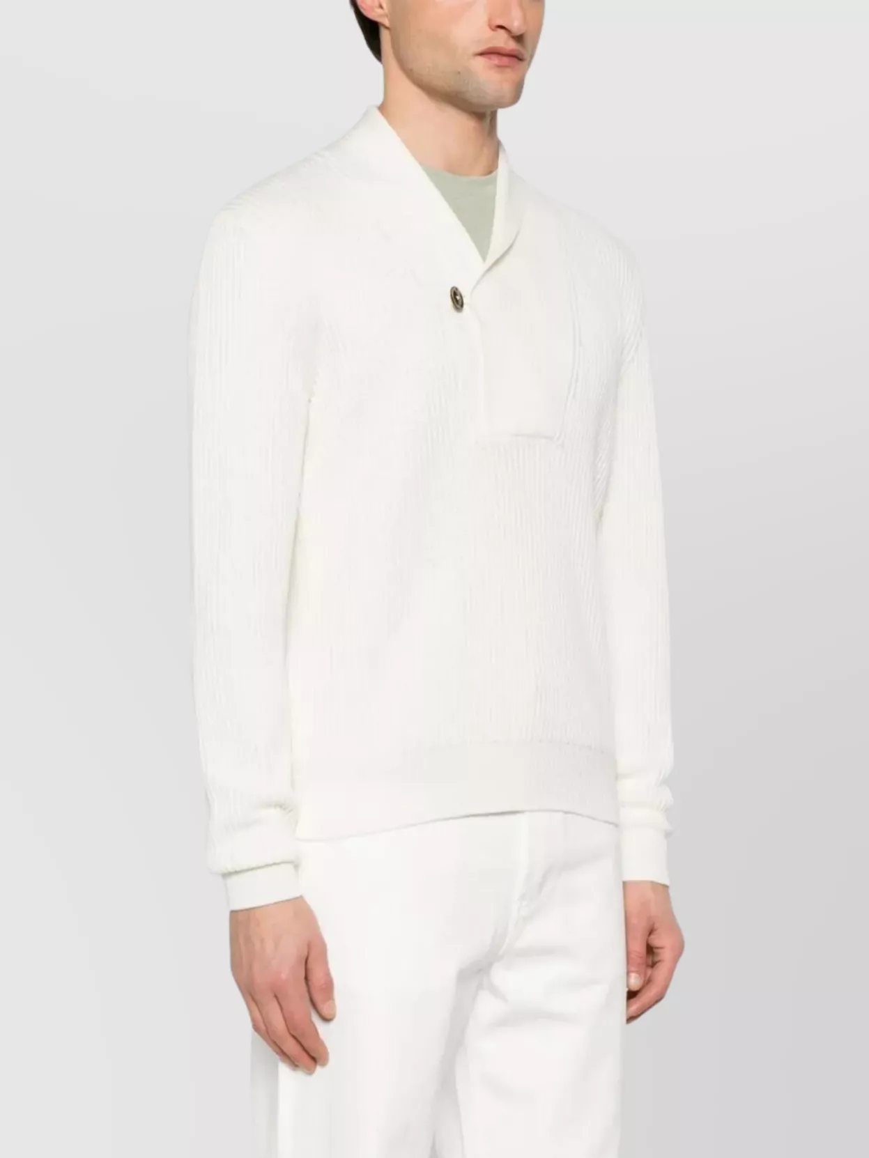 Tom Ford Knitwear With Shawl Collar And Button Detail