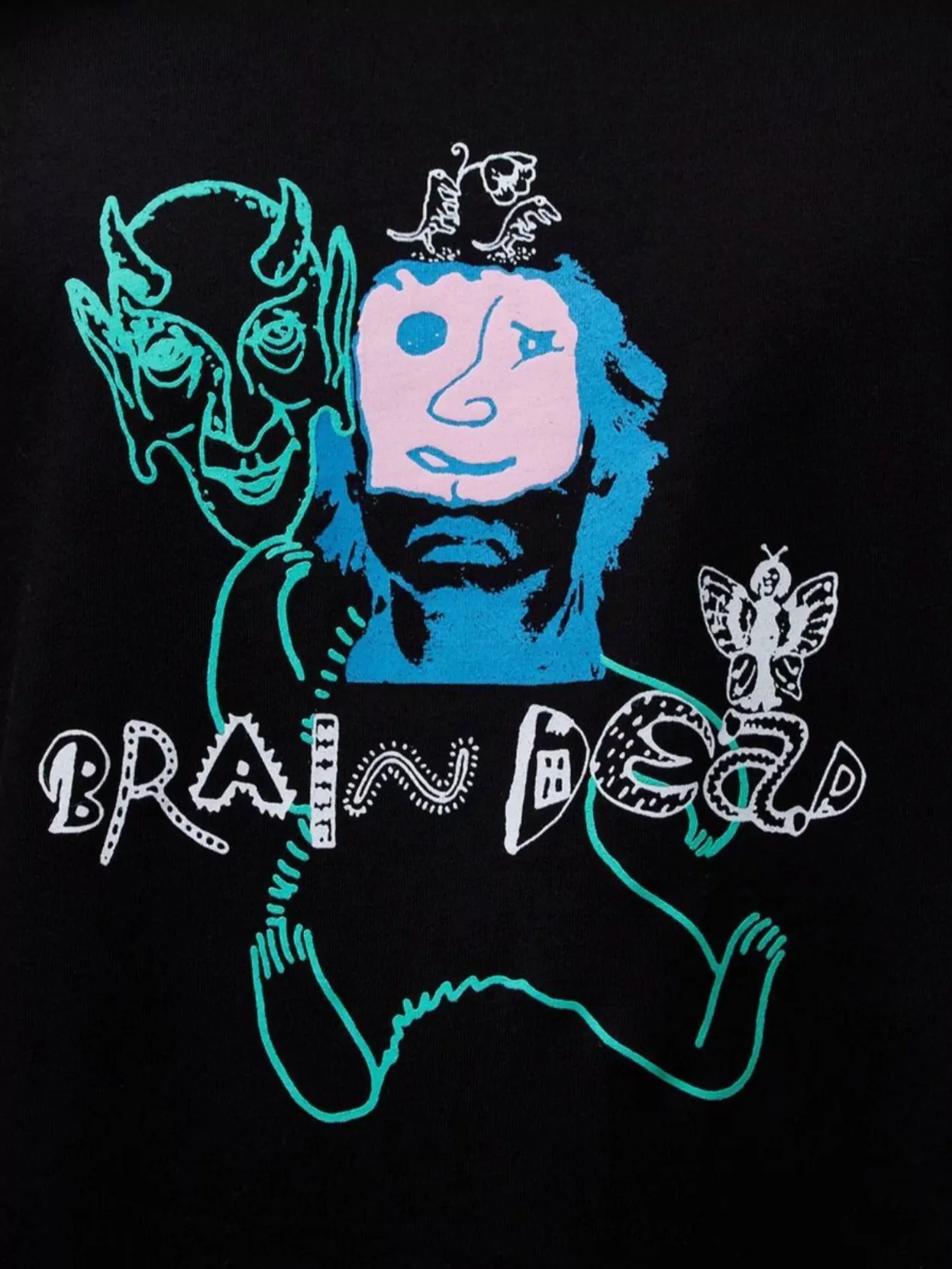 Brain Dead Crew Neck Graphic Print Short Sleeves T-Shirt